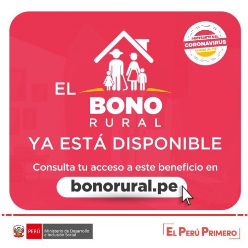 Bono Rural de 760 soles: Conoce las modalidades dispuestas para cobrar el subsidio.